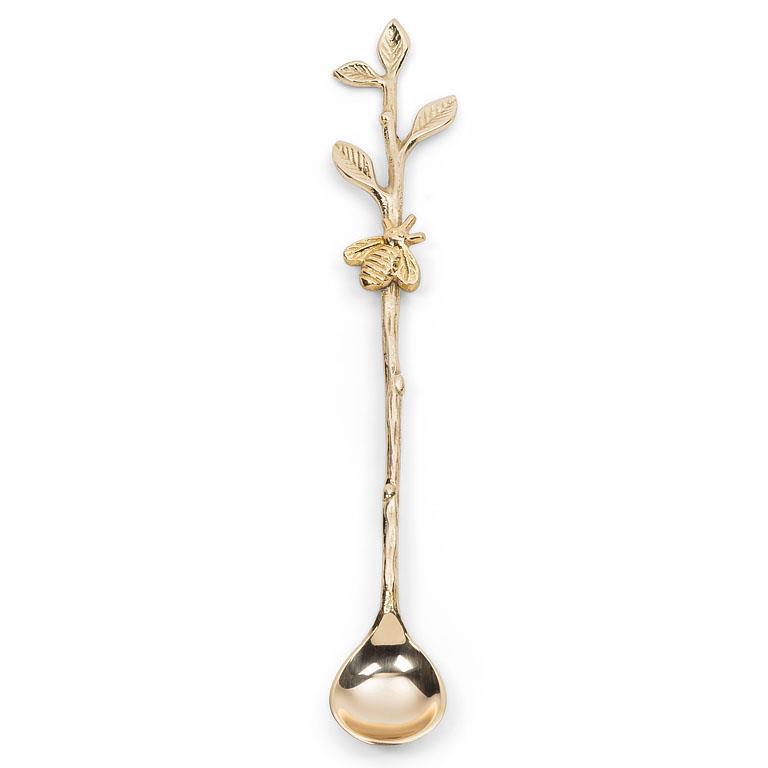 bee honey spoon gold honey bee theme