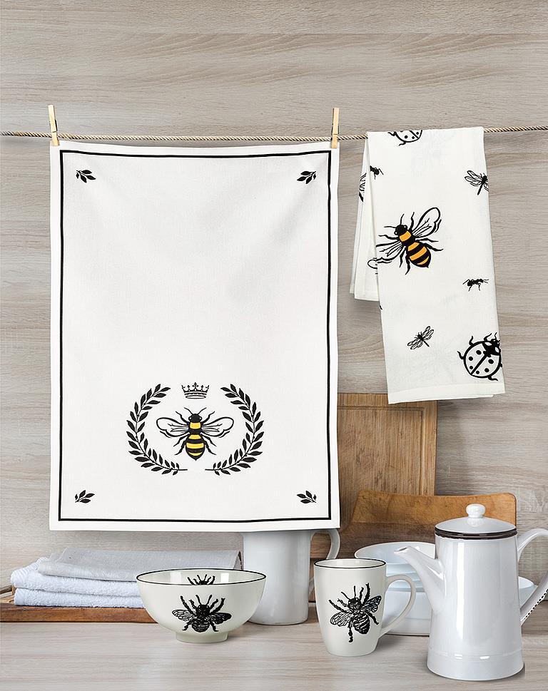 bee design dishcloth kitchen accessory