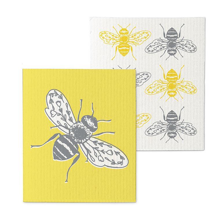 bee dish cloths clen kitchen cleaning cloth