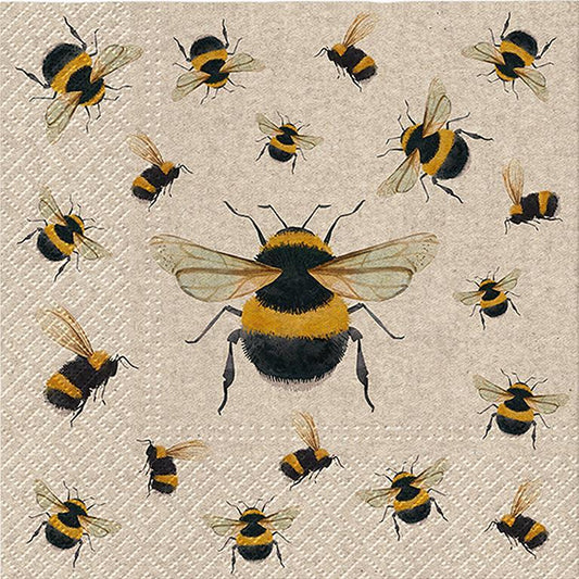 honeybee bee napkin serviettes