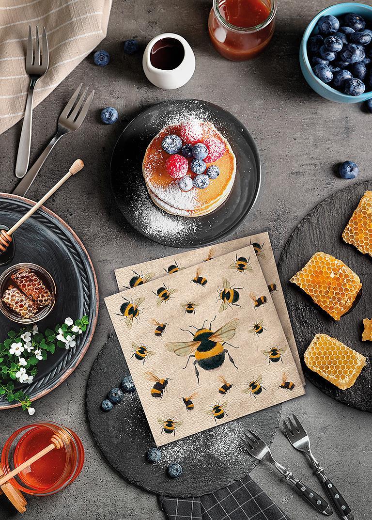 honeybee bee napkin serviettes