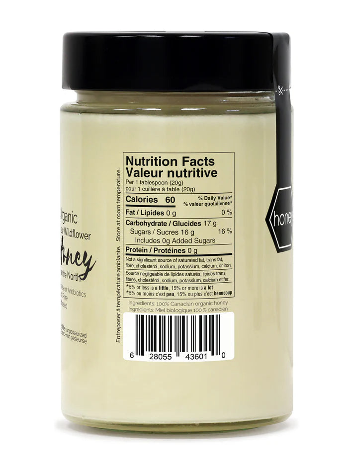OneRoot Organic Raw Wildflower Honey 500g