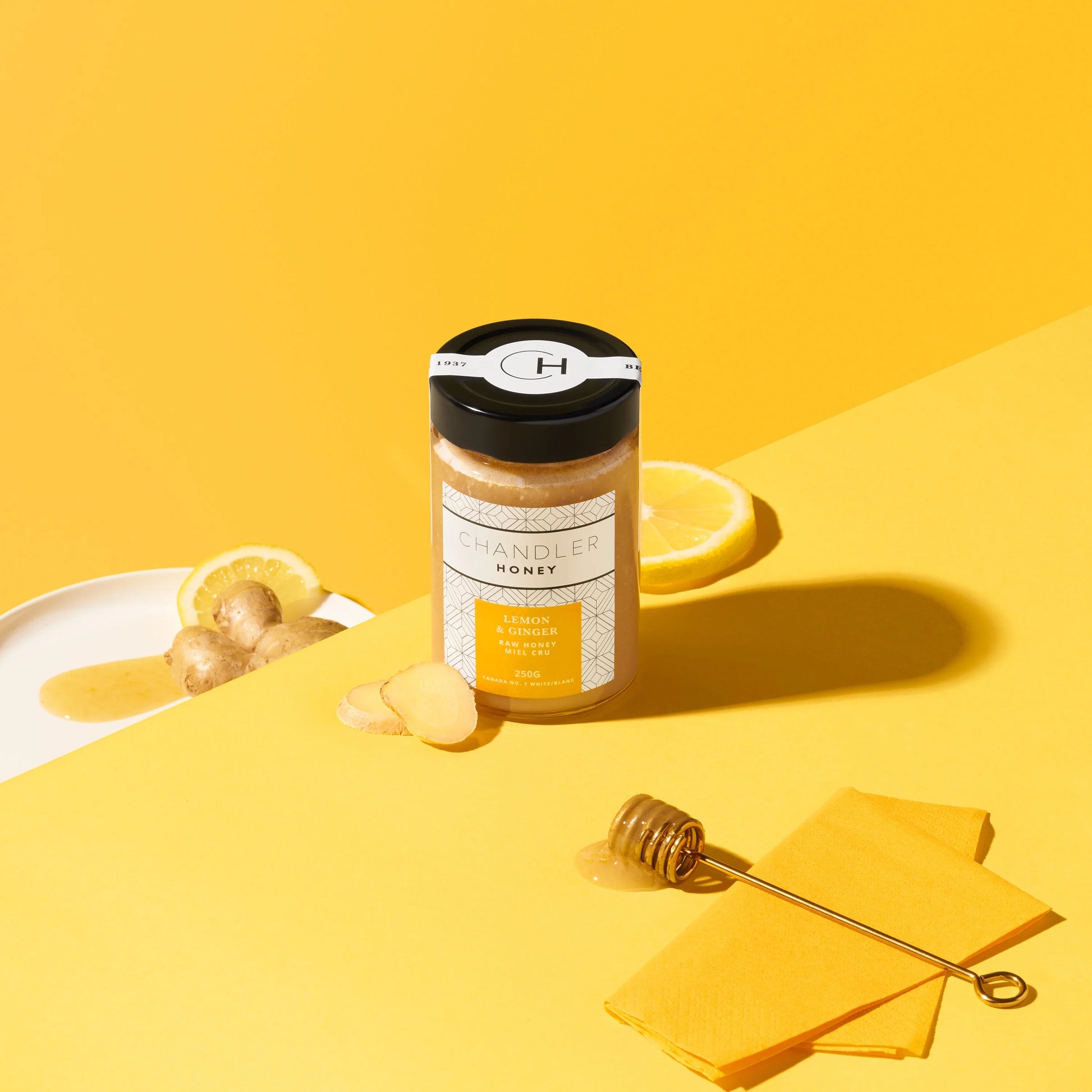 lemon ginger organic honey chandler honey
