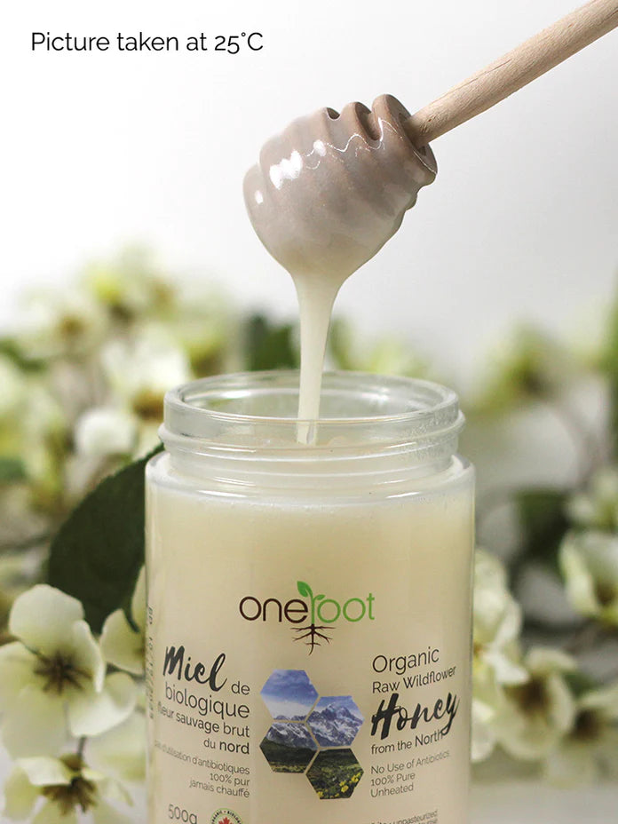 OneRoot Organic Raw Wildflower Honey 500g