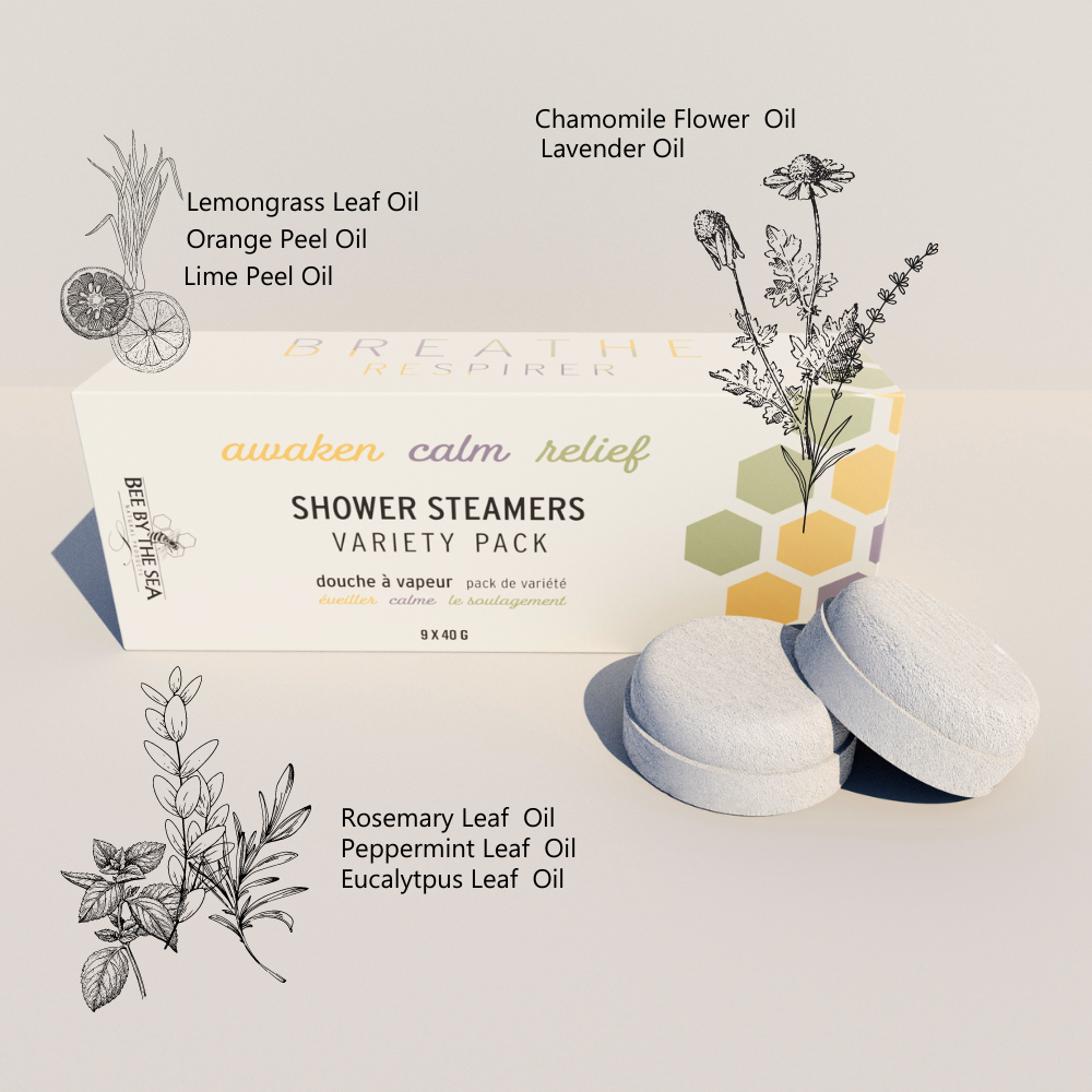 Bee by The Sea Shower Steamer Variety Pack