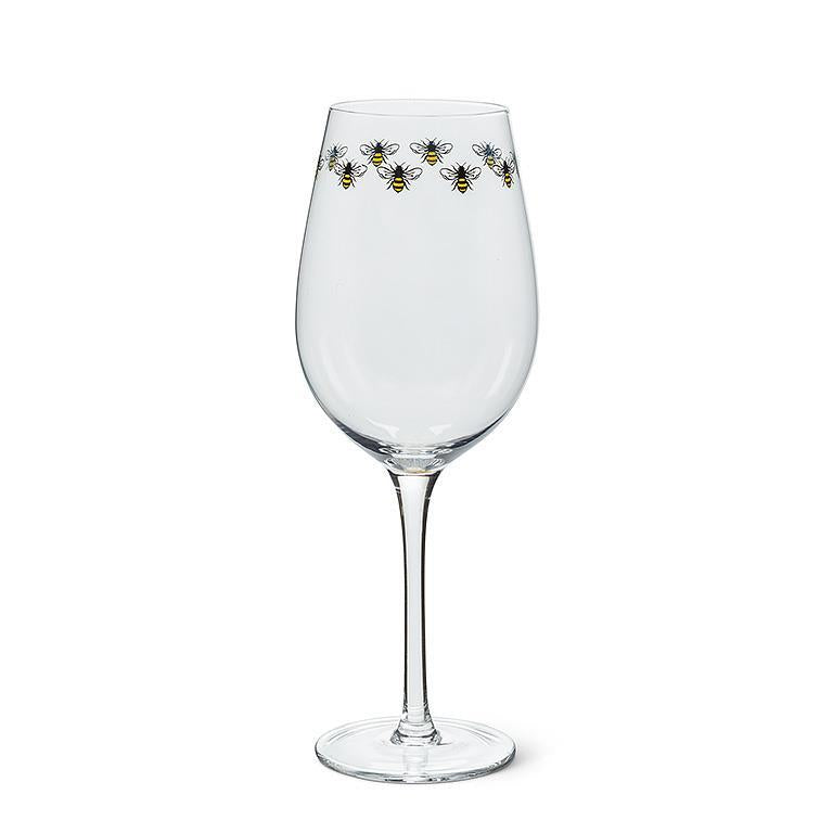 bee designed wine glass