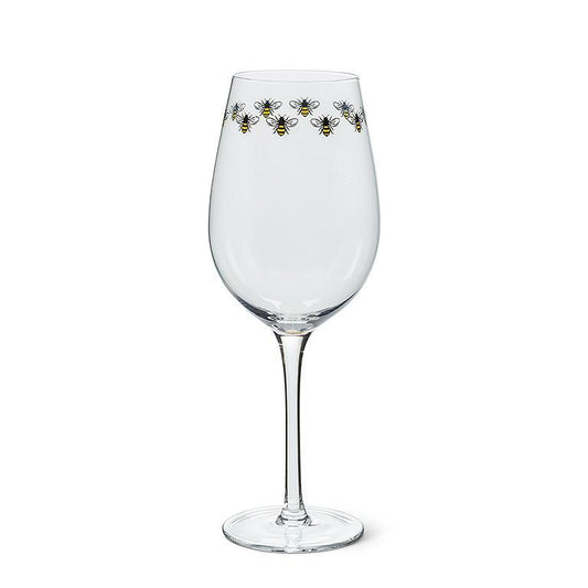 bee designed wine glass