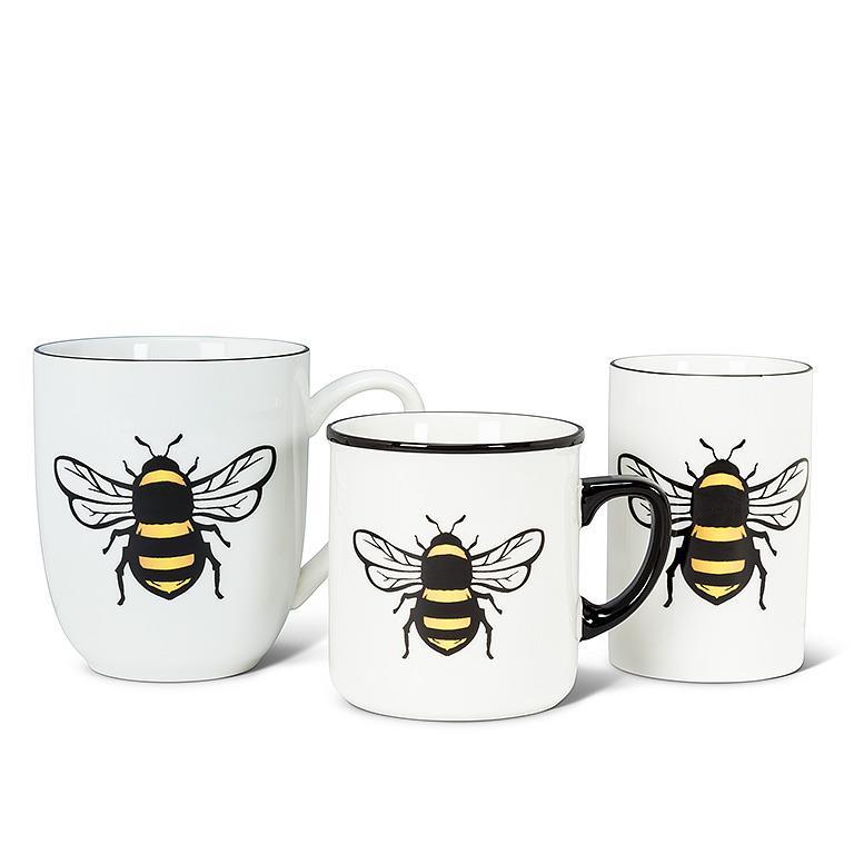 BEE RIMMED MUG