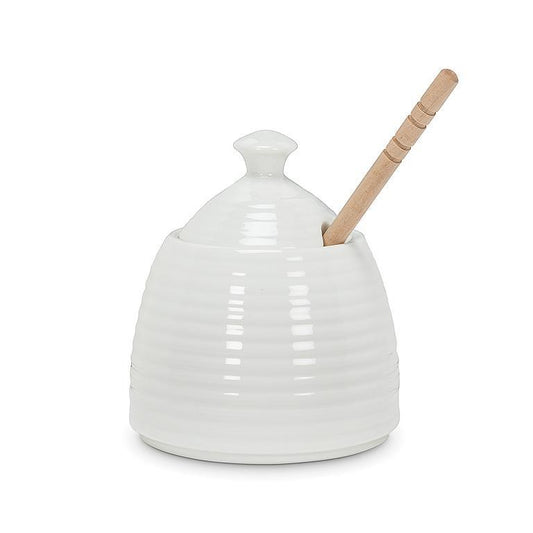 beehive honey pot with dauber toast kitchen accessory