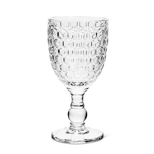 honeycomb wine glass bee theme