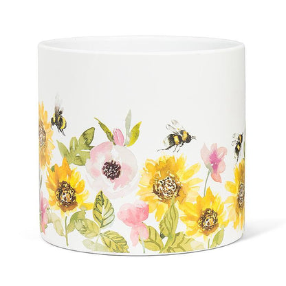 bee honeybee floral planter garden home decor