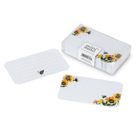 bee honeybee sunflower mini memo place cards