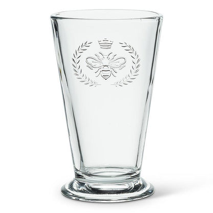 bee in crest highball glass drinkware