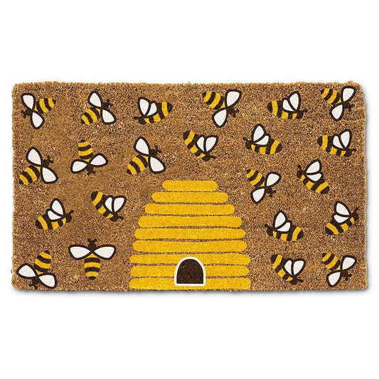 flying bees beehive doormat bee