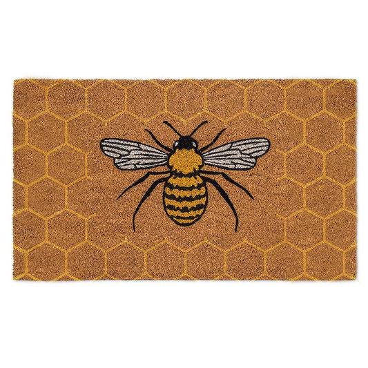 queen bee doormat honey comb doormat