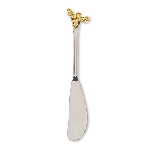 bee honey pate knife silver and gold honey accessory