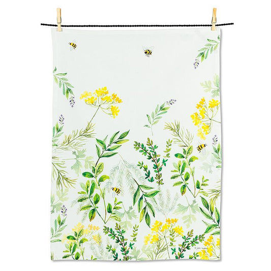 bee floral grass dishcloth kitchen cloth 